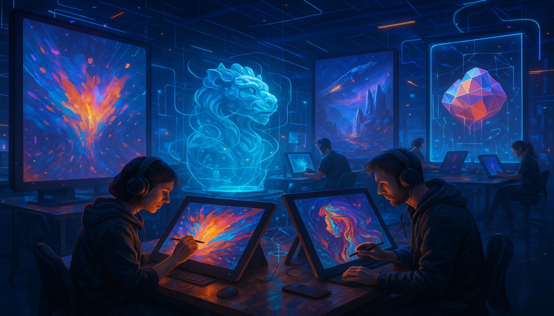 The Evolution of Digital Art Creating Sharing in a Virtual World